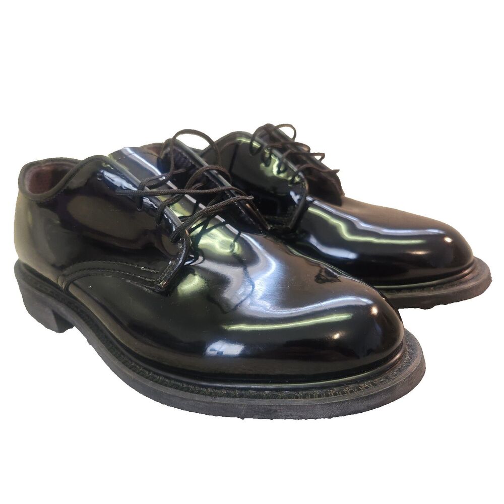 Capps Airlite Men’s 10 High Gloss Military Oxfords Non Marking No Slip Shoes